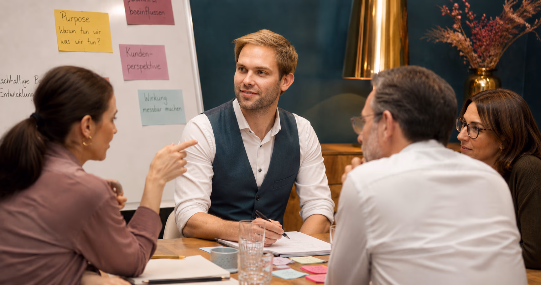 Kevin Rassner im Workshop mit Kund:innen