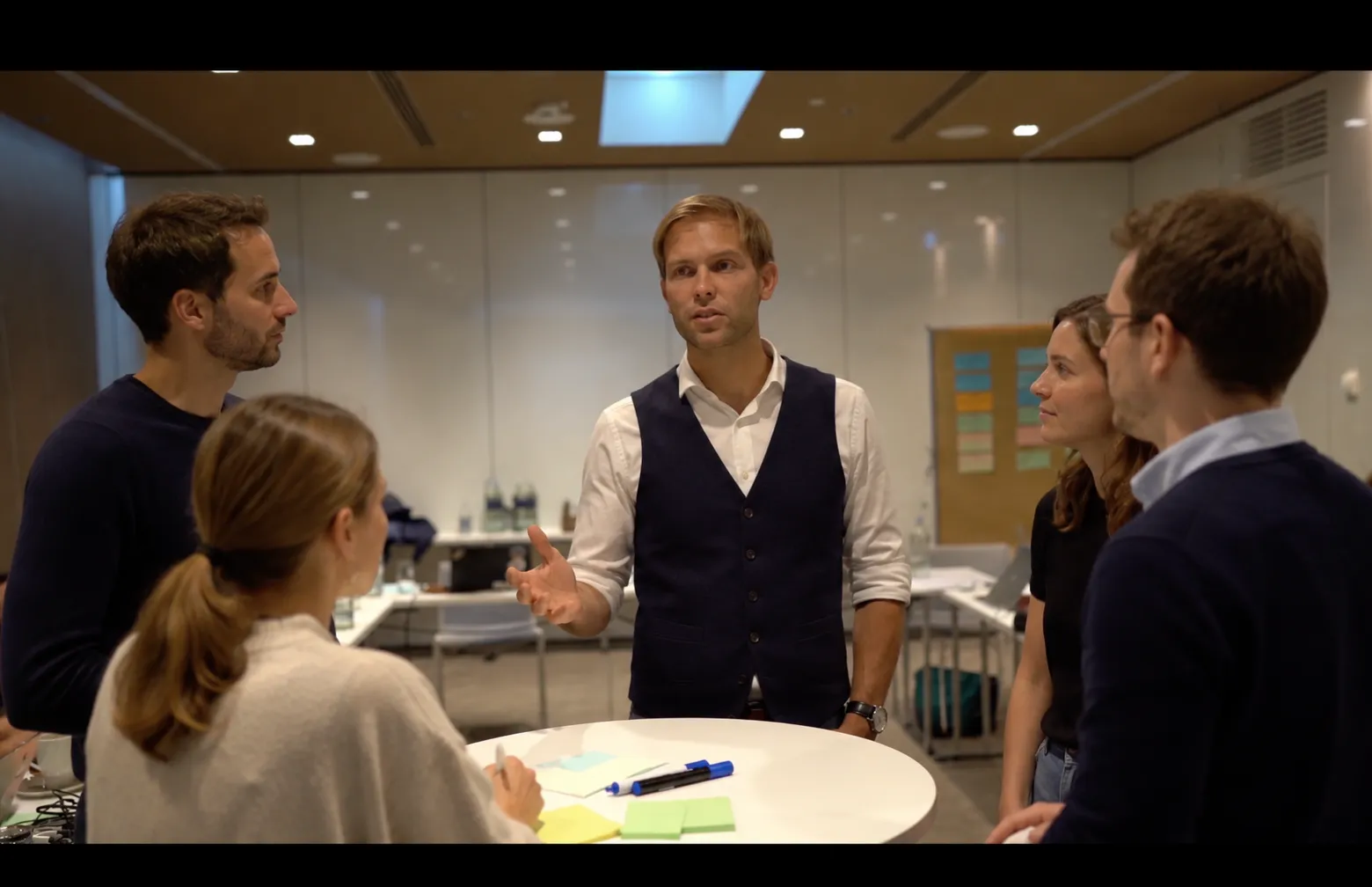 Workshop-Situation mit Klienten