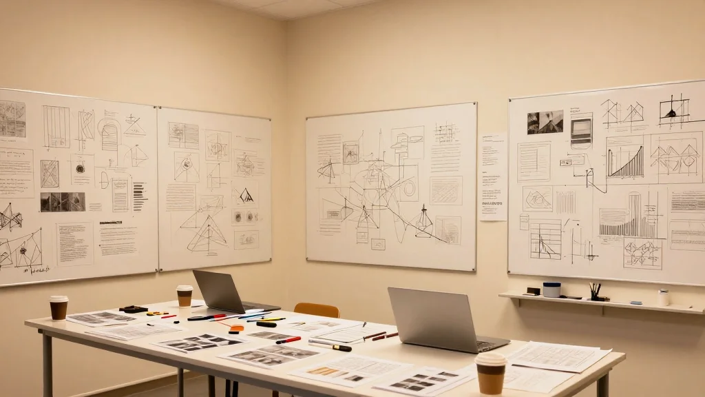 Innovationsraum mit parallelen Arbeitsclustern